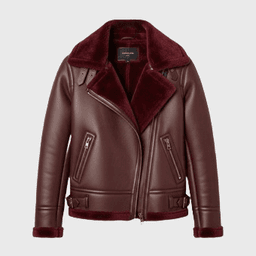 Womens Maroon Aviator Jackets - Shop Jackets | Fineyst