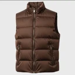 Womens Brown Puffer Vest - Shop Jackets | Fineyst