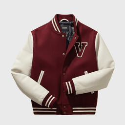 Mens Burgundy Varsity Jackets - Shop Jackets | Fineyst