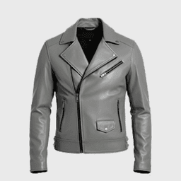 Mens Grey Biker Leather Jackets - Shop Jackets | Fineyst
