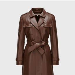 Women Brown Leather Trench Coats - Shop Jackets | Fineyst