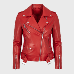 Womens Red Biker Leather Jackets - Shop Jackets | Fineyst