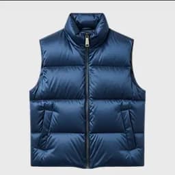 Mens Blue Puffer Vest - Shop Jackets | Fineyst