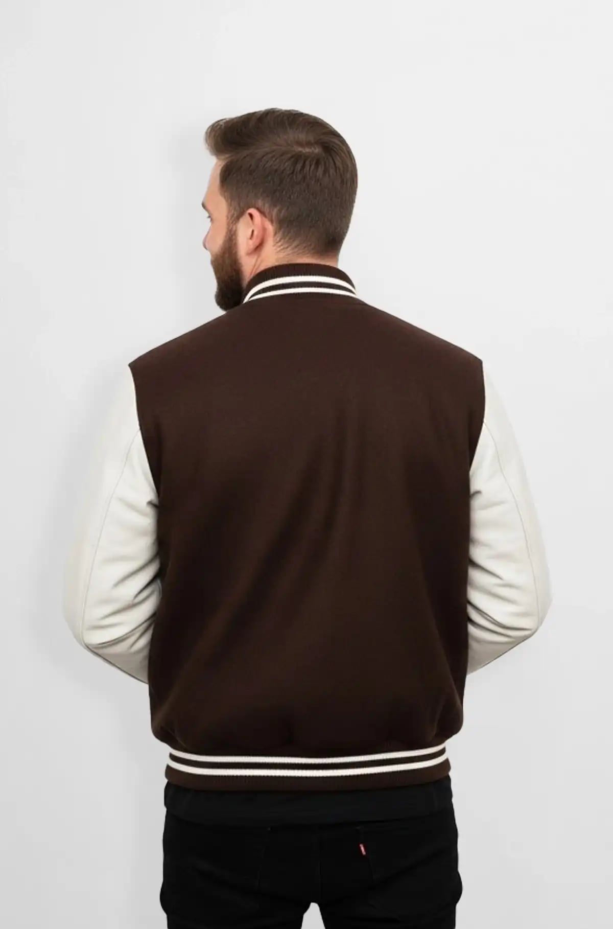 Brown Varsity Leather Jacket