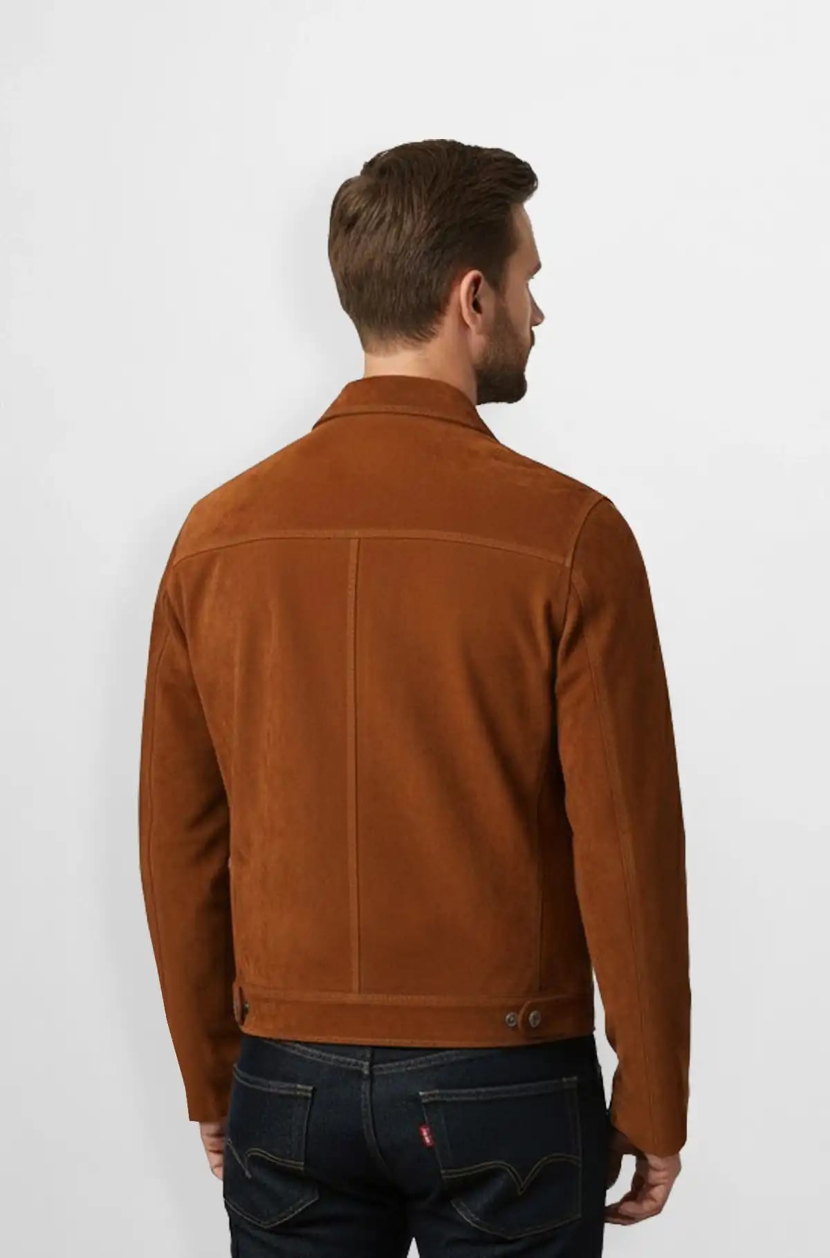 Burnt Caramel Suede Jacket