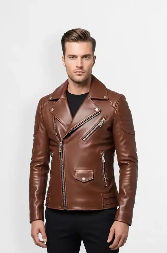Chestnut Velocity Biker Jacket