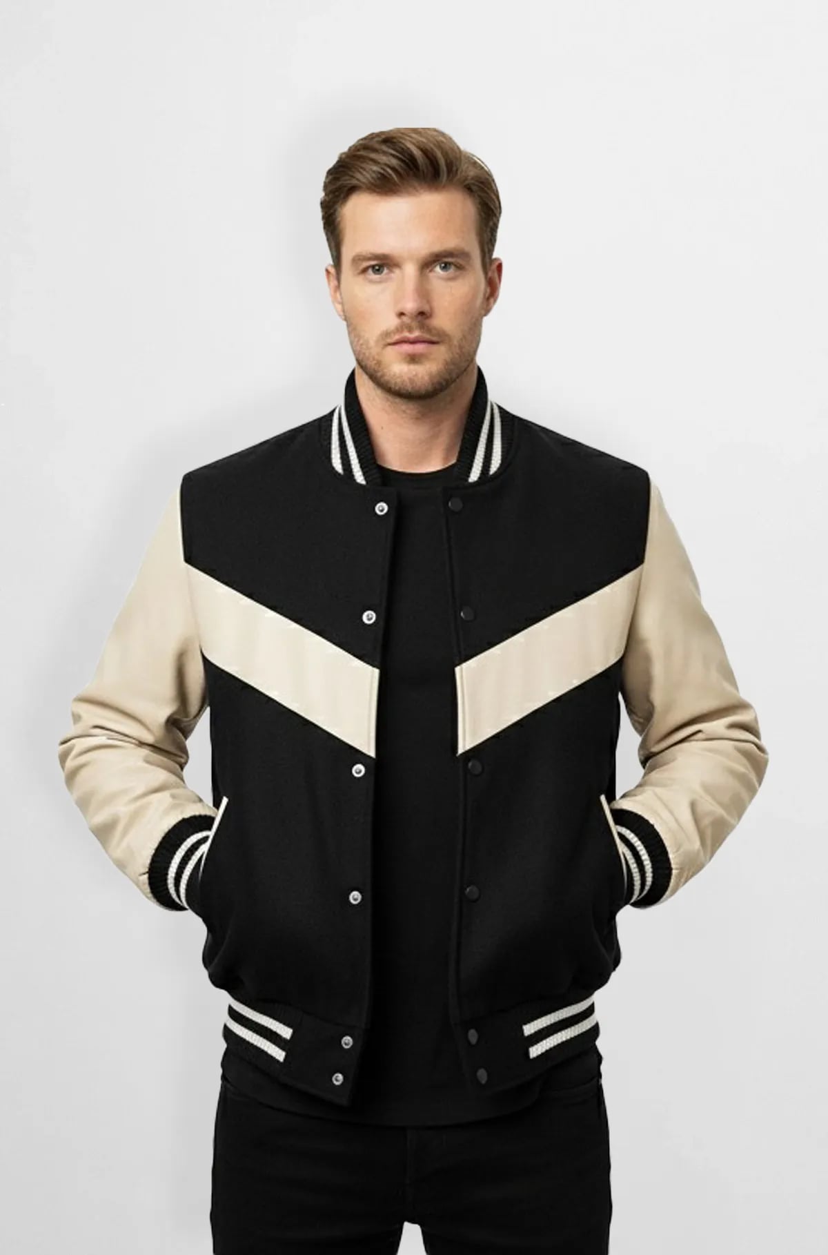 Chevron Strike Varsity Jacket
