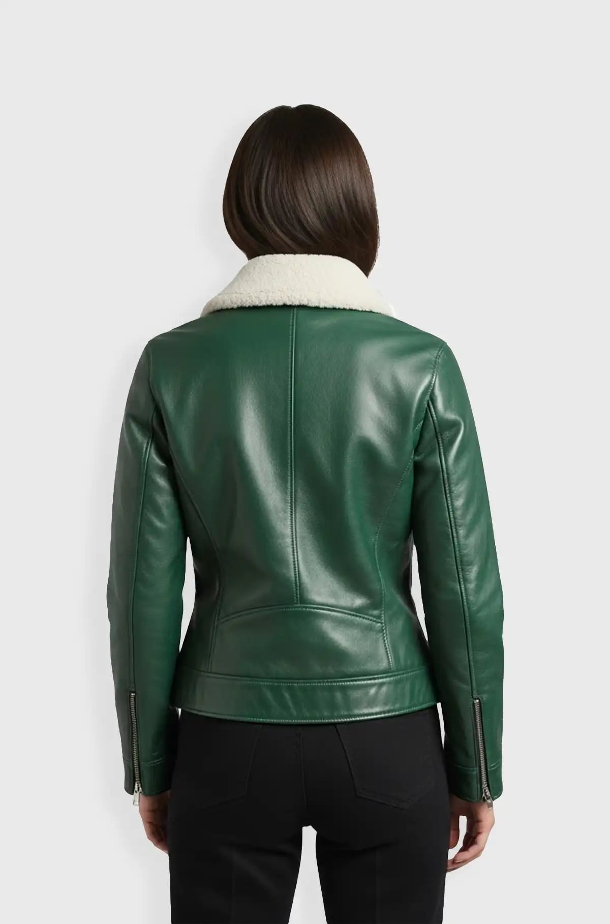 Emerald Aviator Luxe Jacket