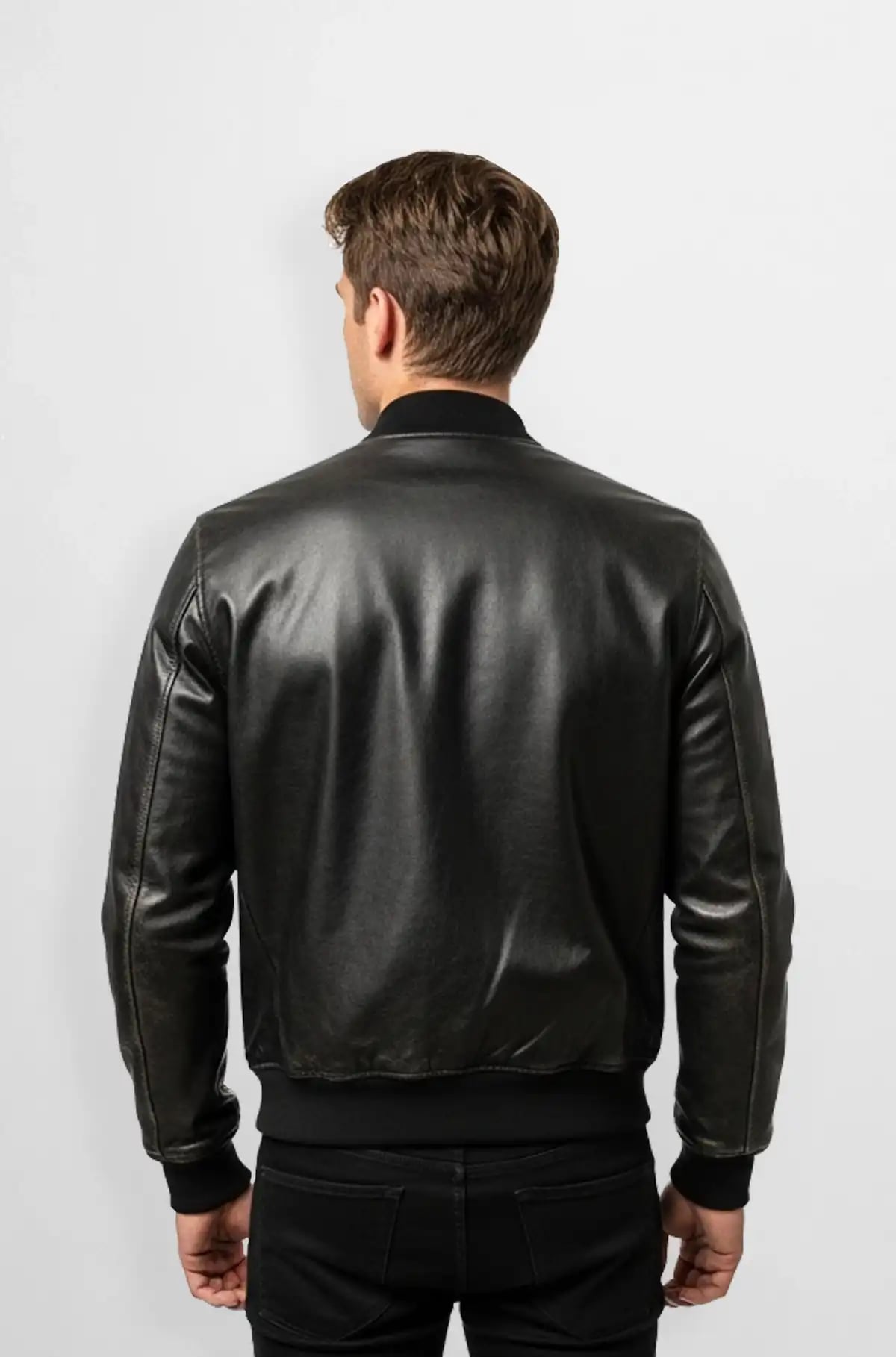 Luxe Urban Bomber Leather Jacket
