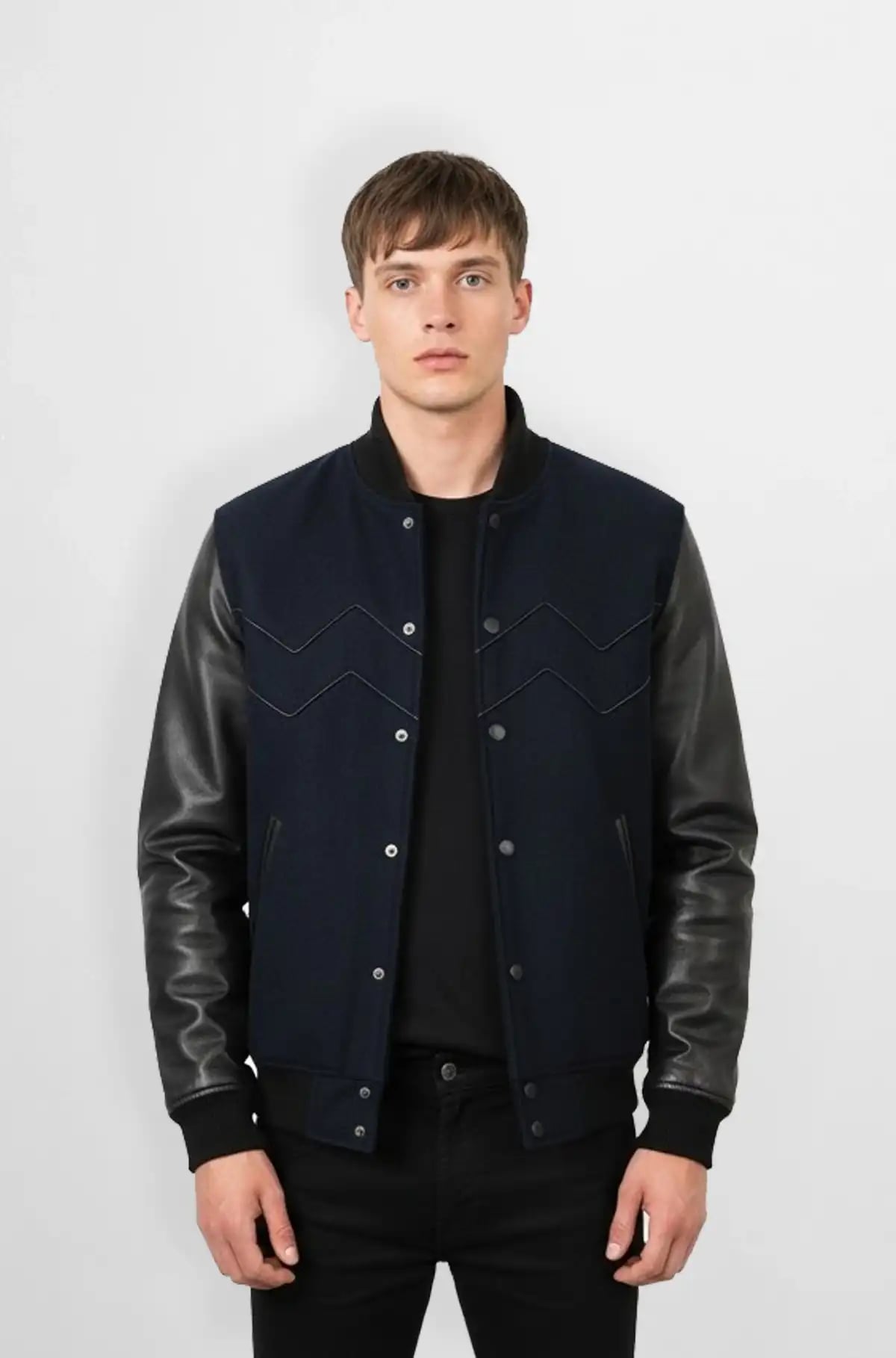 Midnight Bolt Varsity Jacket