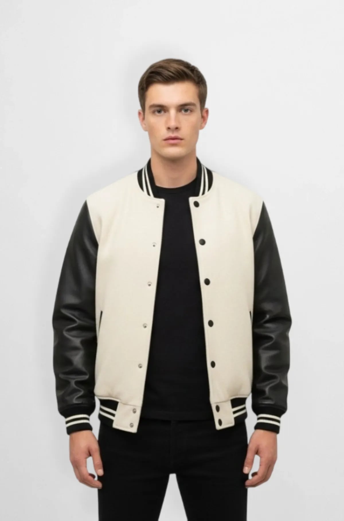 Monochrome Classic Varsity Jacket