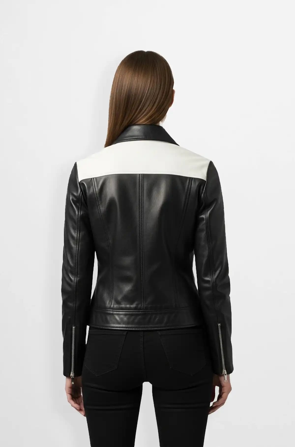 Monochrome Rebel Biker Jacket