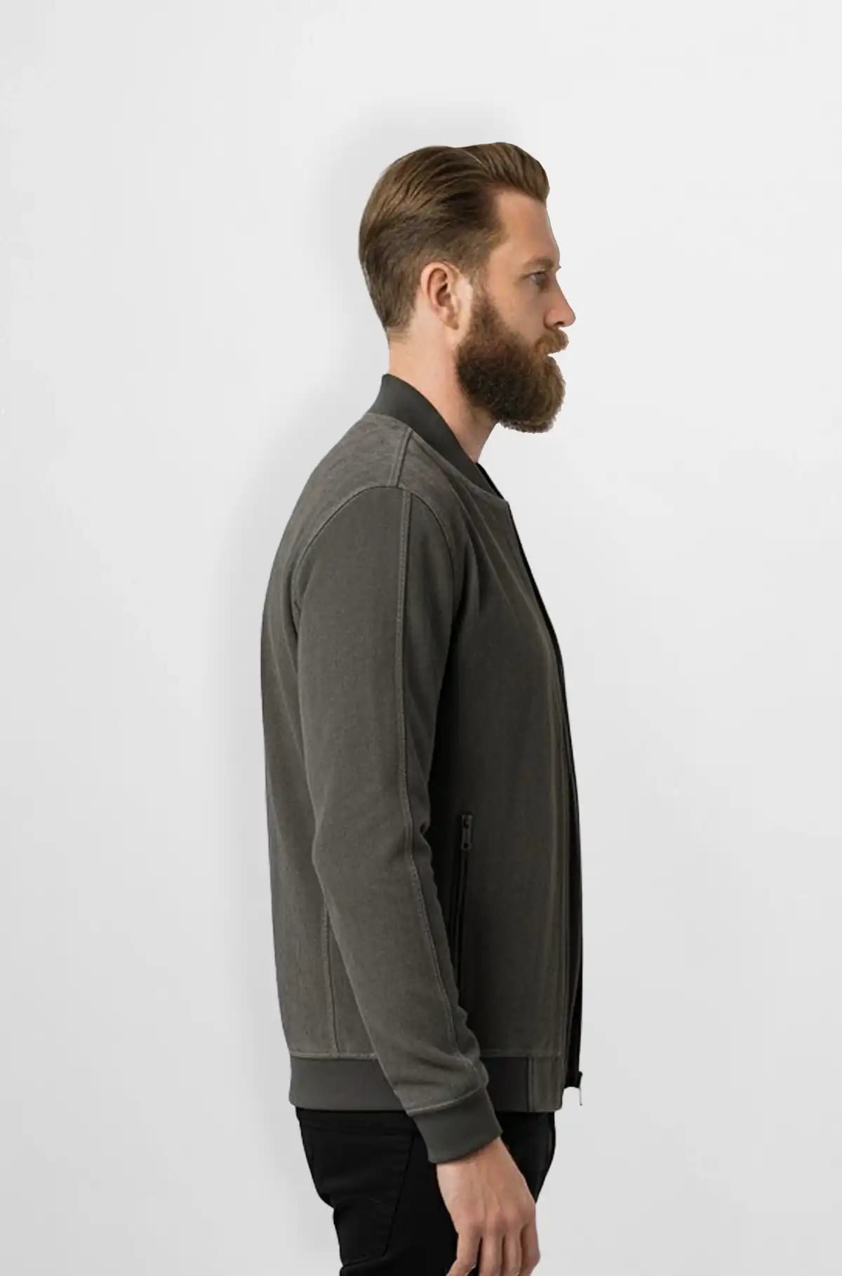 Premium Dark Grey Bomber Jacket