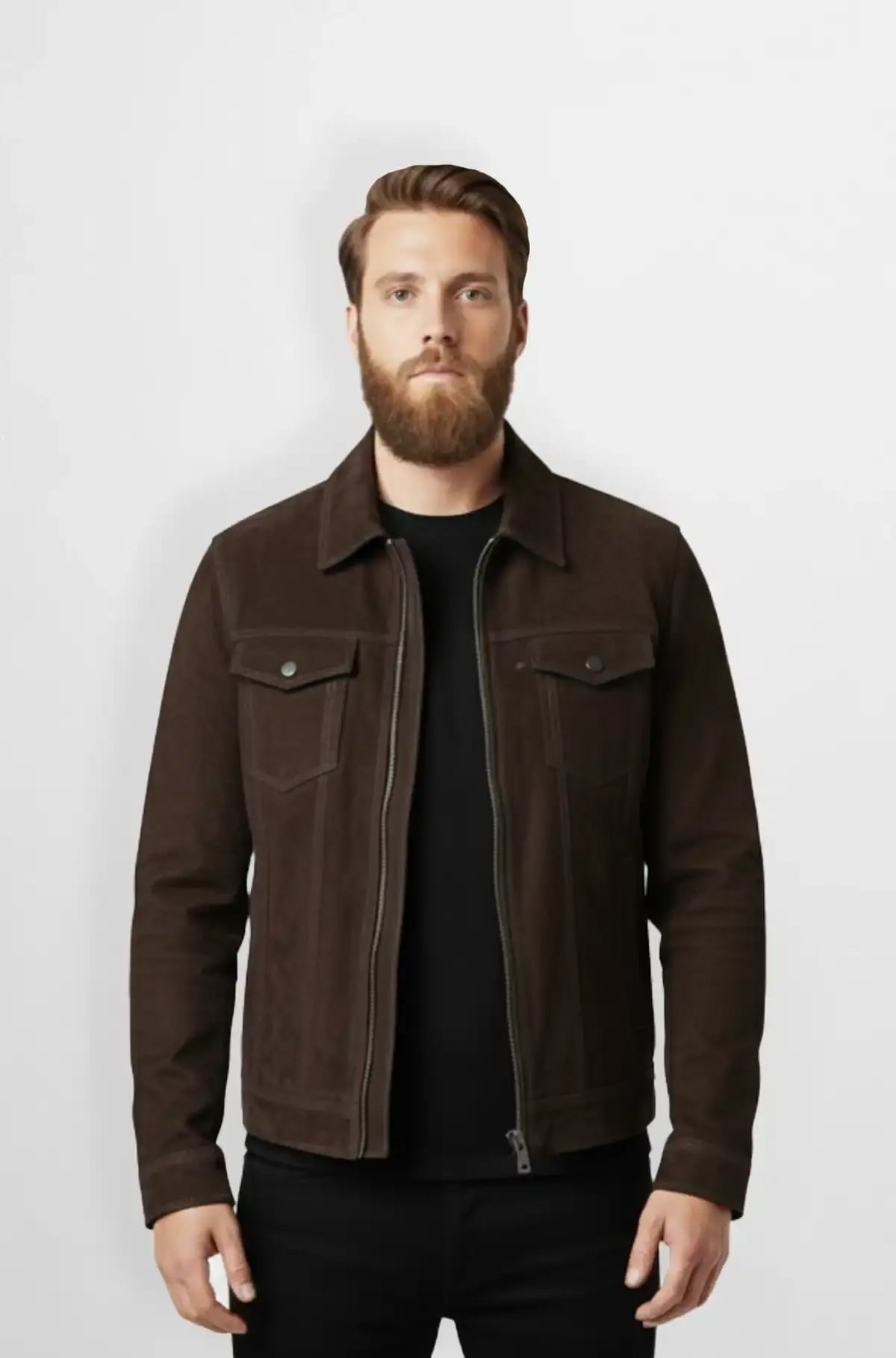 Ravaro Deep Mocha Suede Jacket