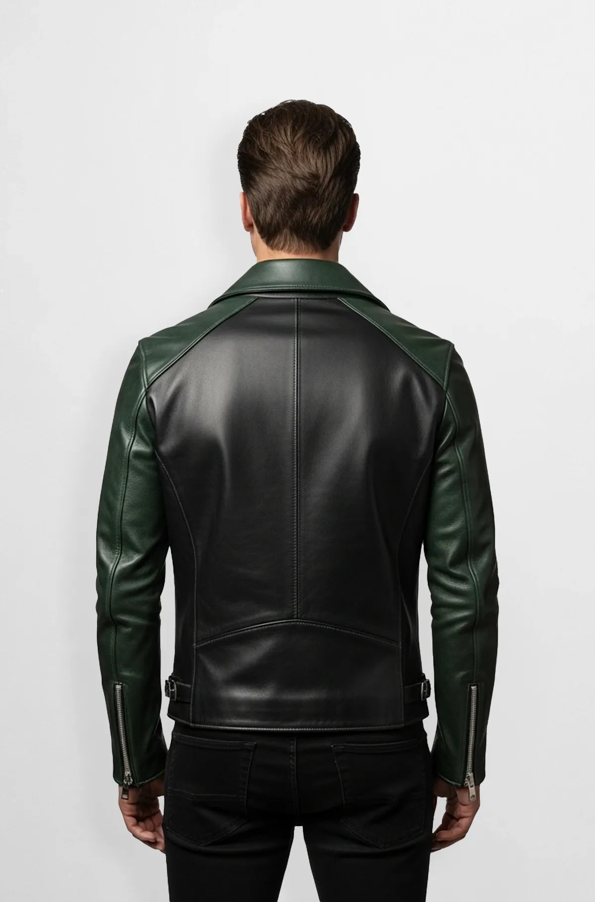 Raven Hunter Biker Leather Jacket