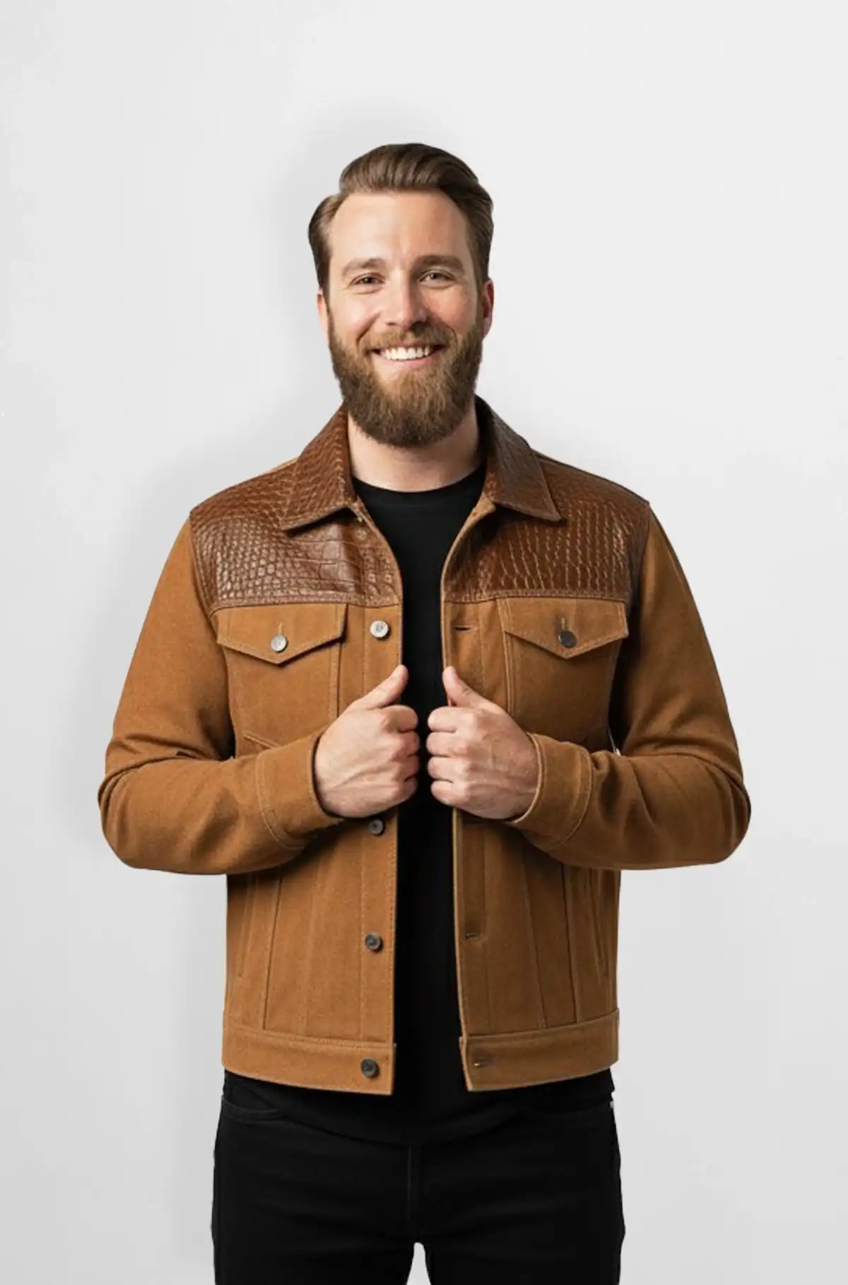 Saddle Luxe Panel Jacket