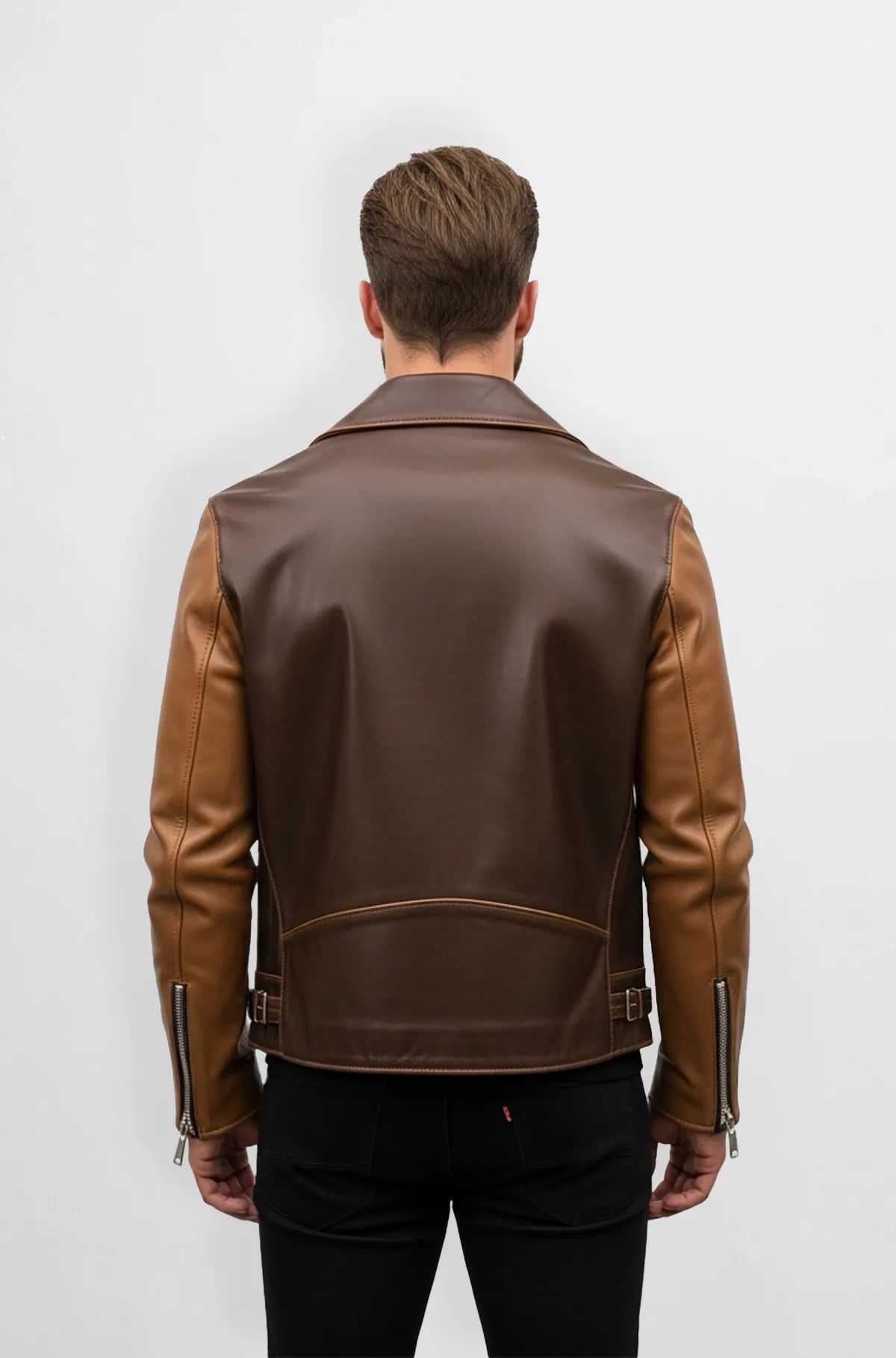 Savage Trail Two Tone Biker Jacket