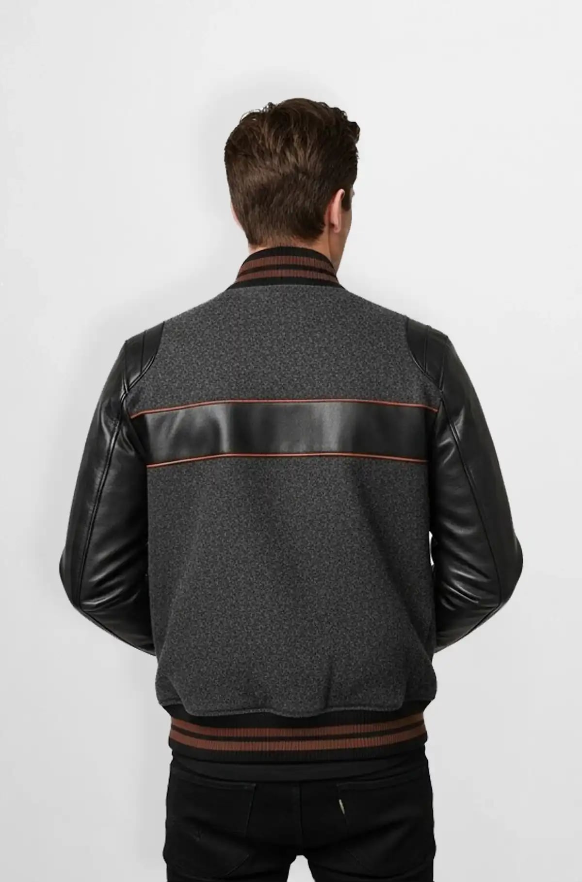 Shadowline Varsity Leather Jacket