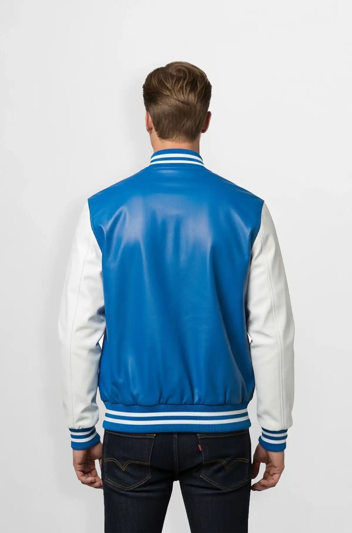 SkyBolt Varsity Leather Jacket