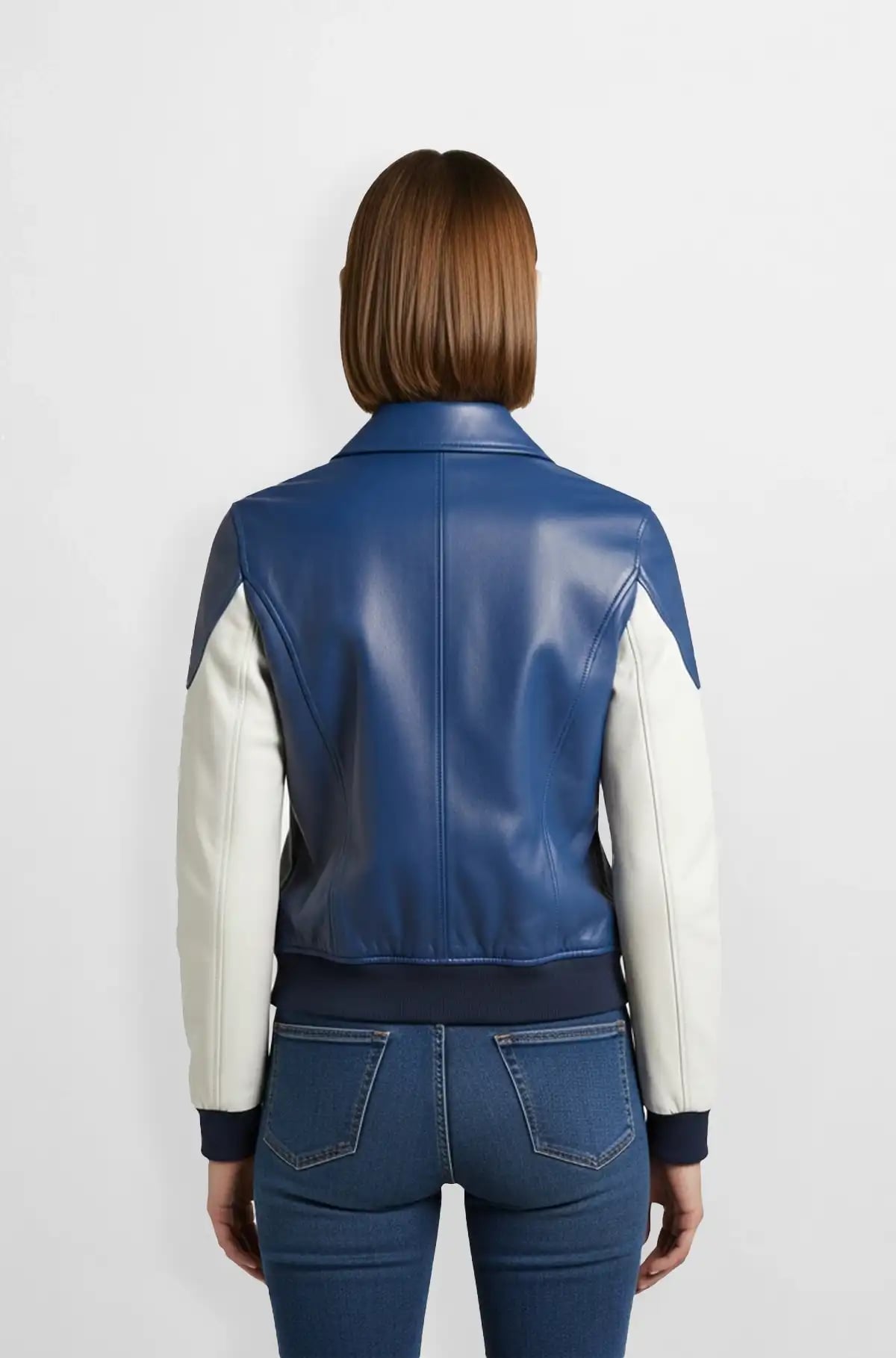StratoDrift Blue Bomber Jacket