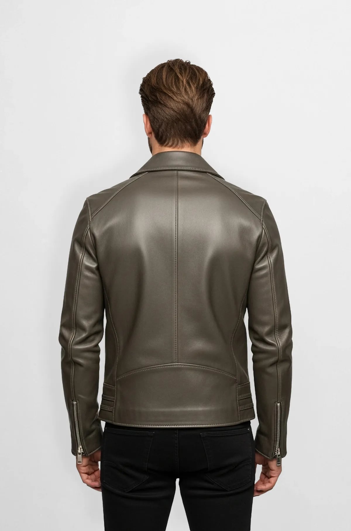 Urban Edge Olive Biker Jacket