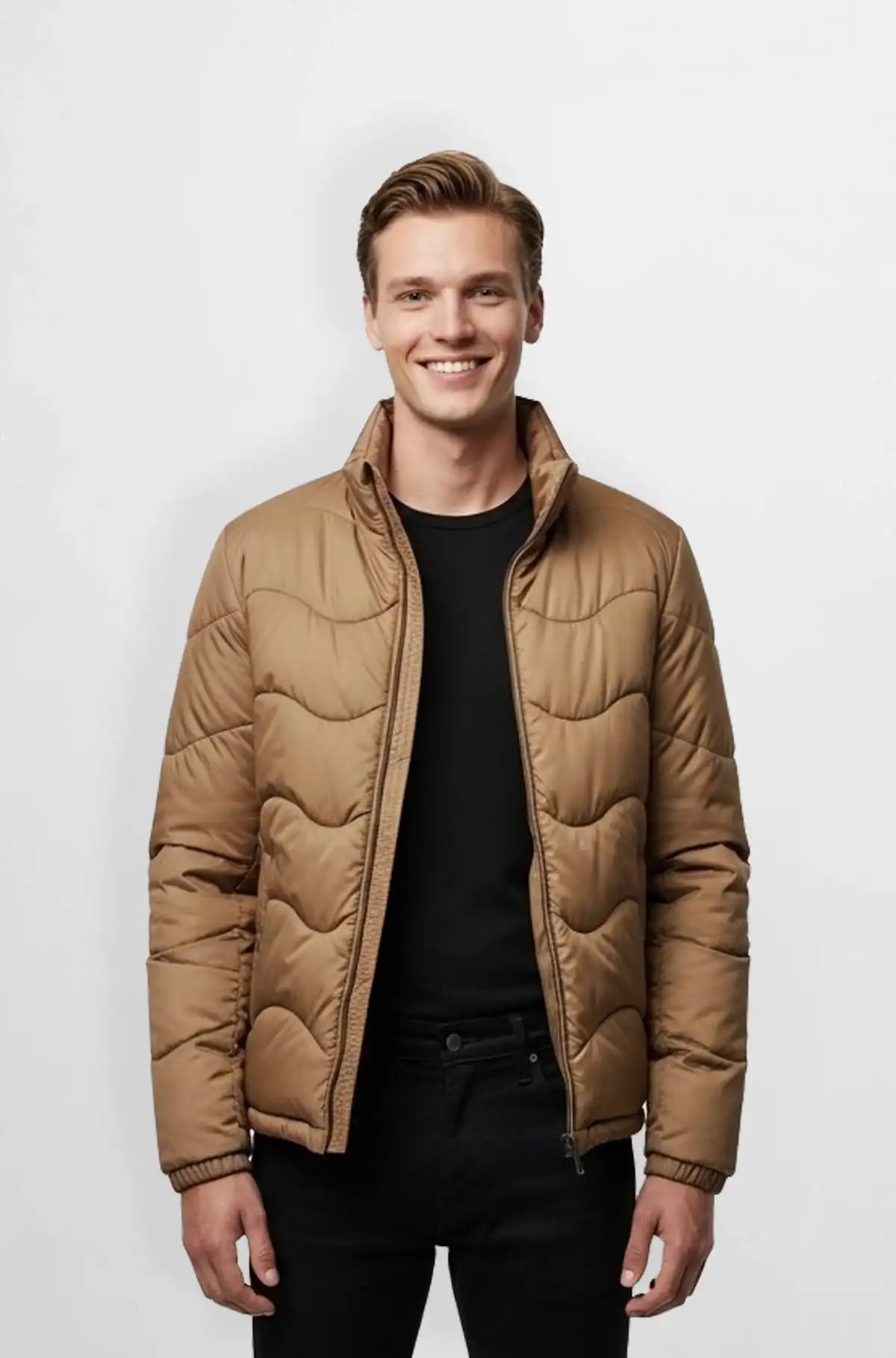 Vintage Shield Quilted Puffer Jacket