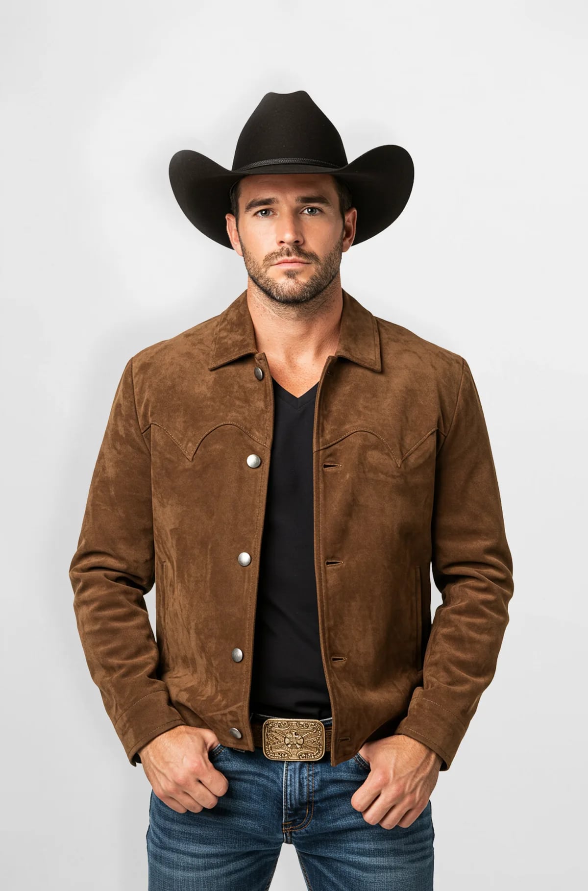 Western Suede Cowboy Jacket