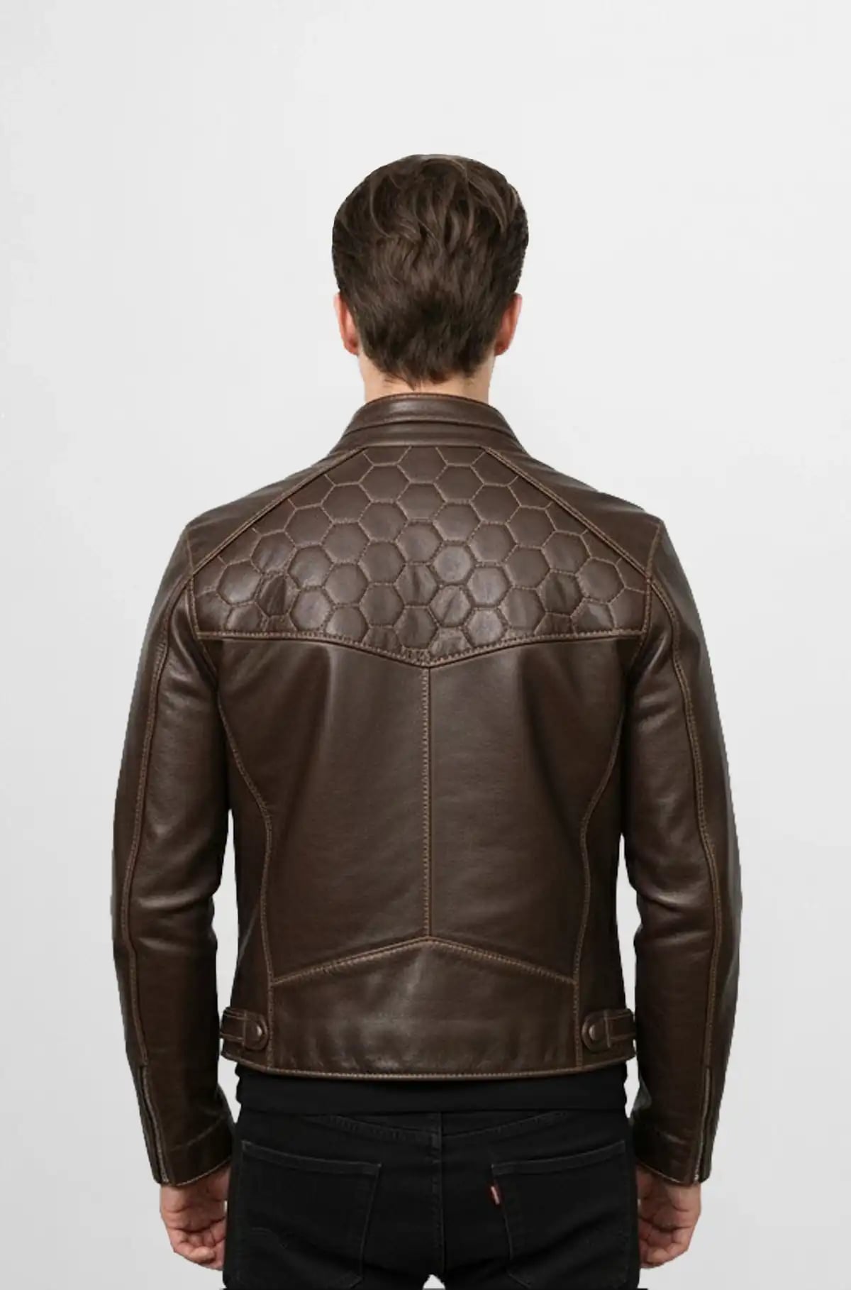 Dark Chocolate Brown Classic Moto Leather Jacket Dark Chocolate Brown Classic Moto Leather Jacket