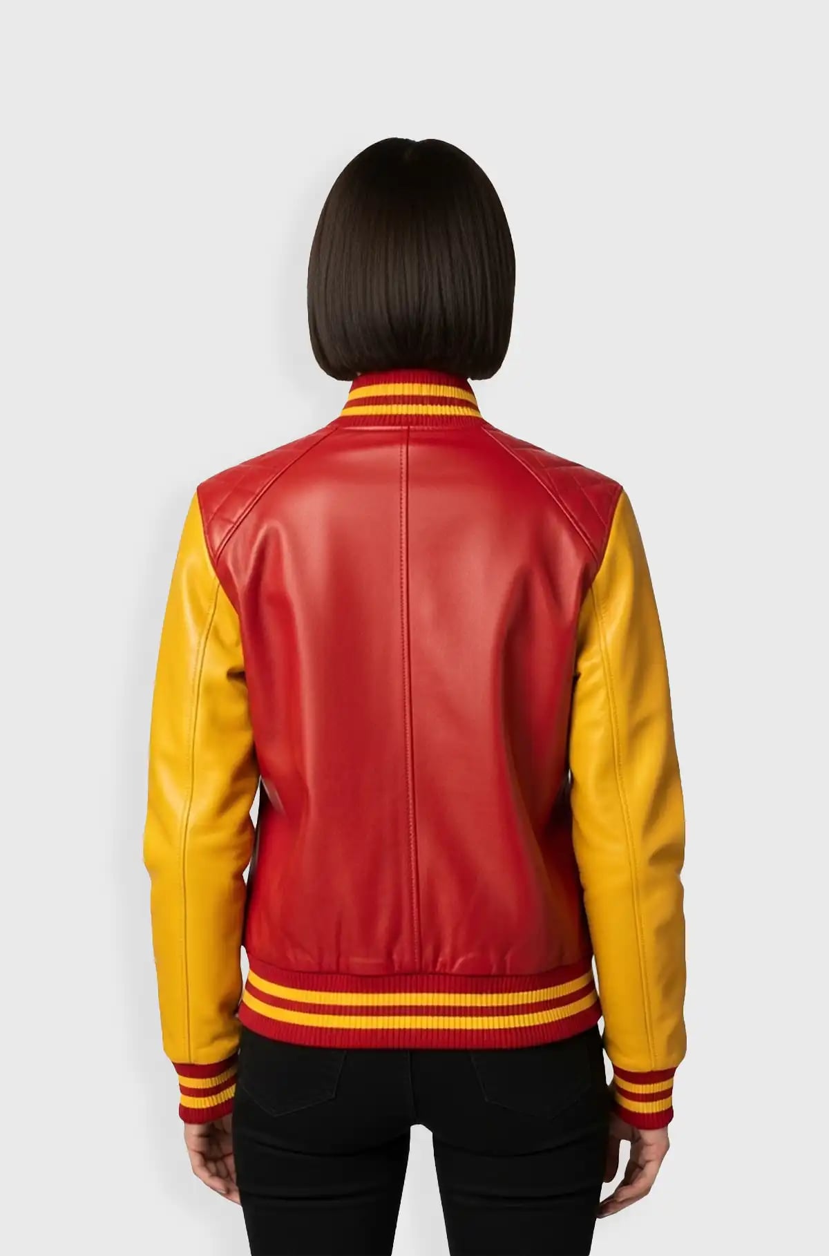 FlameFlash Varsity Leather Jacket FlameFlash Varsity Leather Jacket