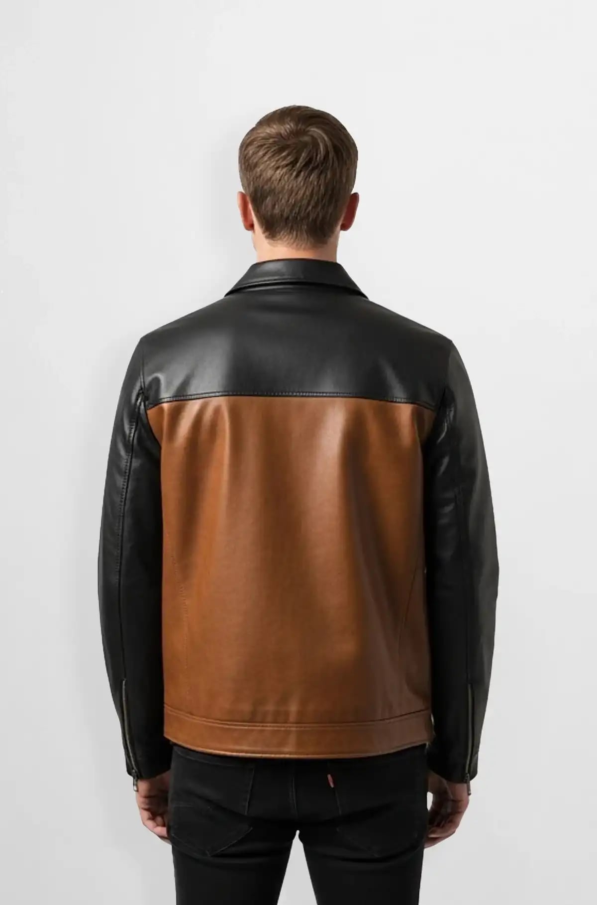Mens Two Tone Leather Jacket Mens Two Tone Leather Jacket