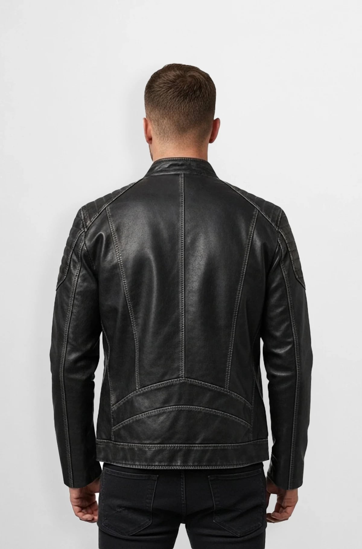 Midnight Rider Biker Leather Jacket Midnight Rider Biker Leather Jacket