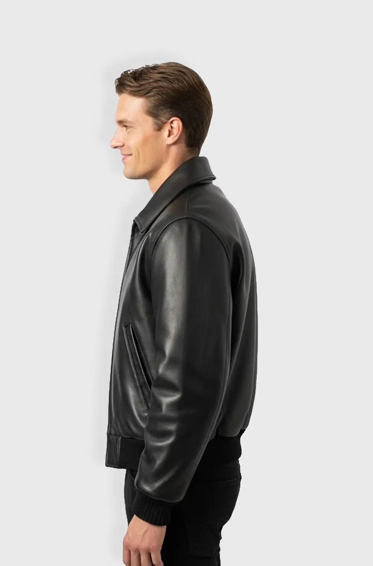 Nightfall Luxe Black Bomber Jacket Nightfall Luxe Black Bomber Jacket