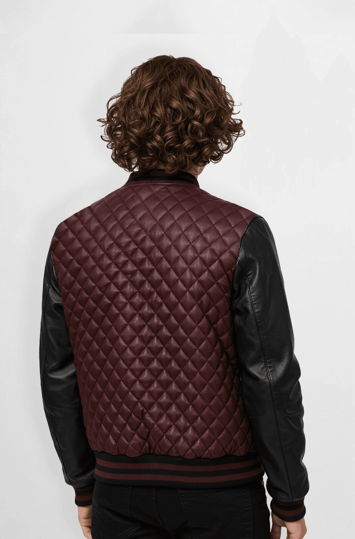 Quilted Leather Varsity Jacket Quilted Leather Varsity Jacket