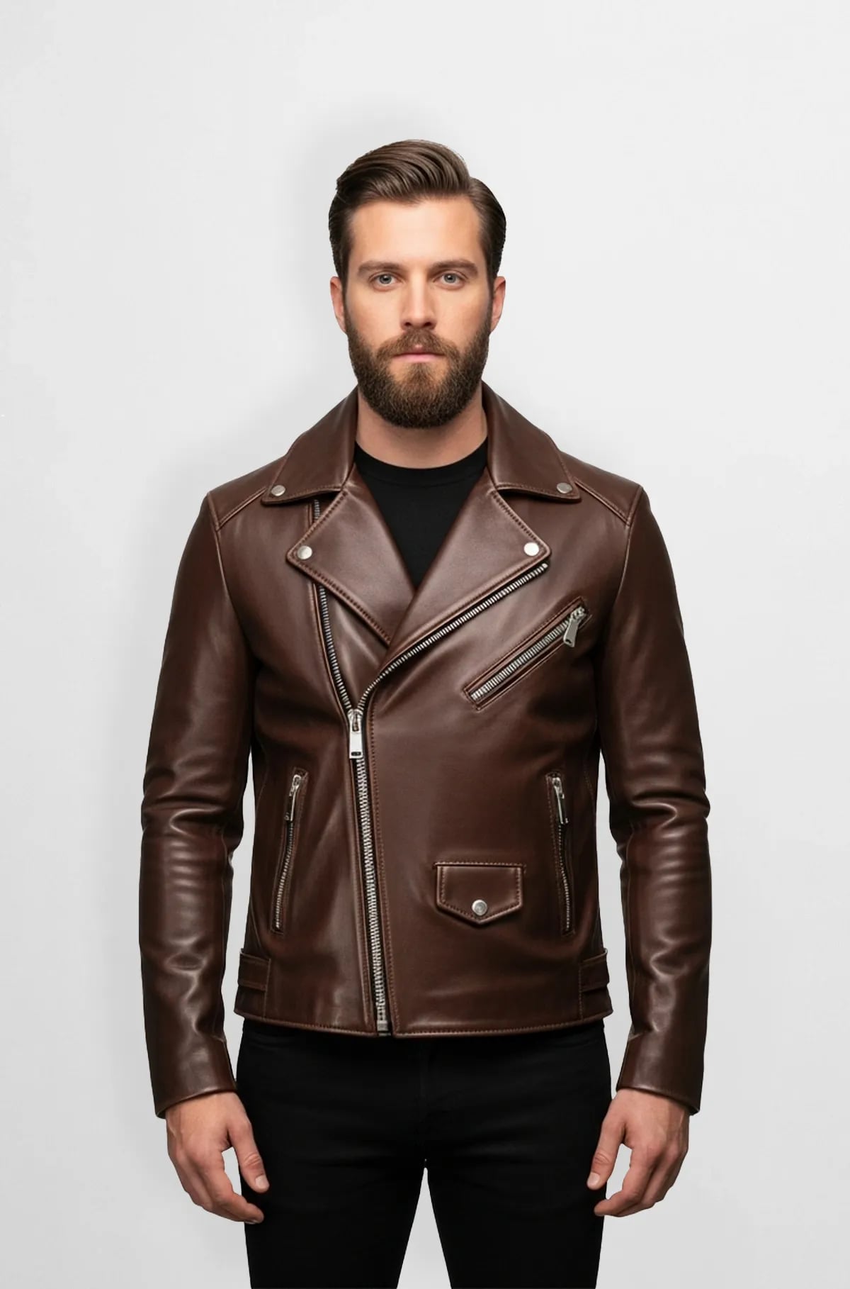 Rogue Classic Chocolate Biker Jacket Rogue Classic Chocolate Biker Jacket