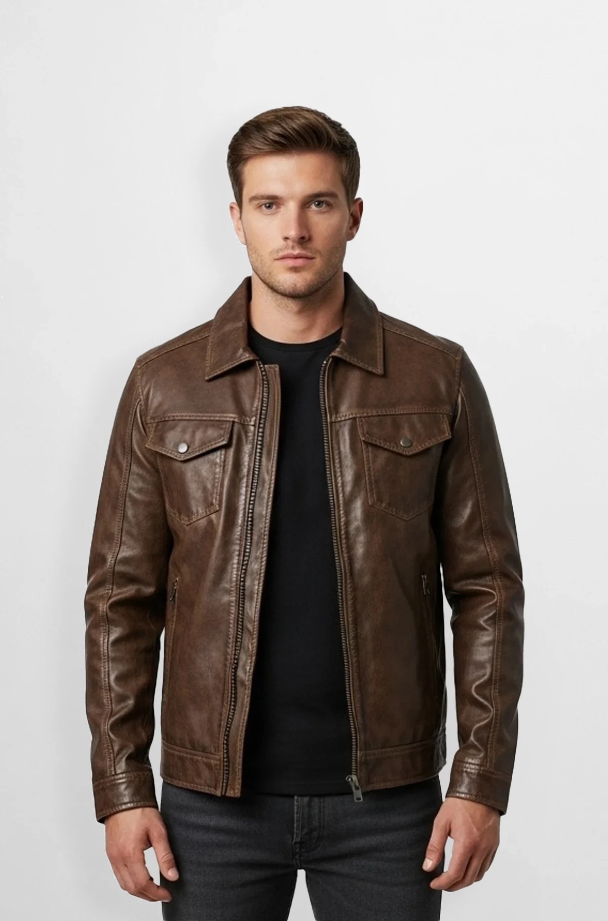 Rustic Ranch Leather Man Jacket Rustic Ranch Leather Man Jacket