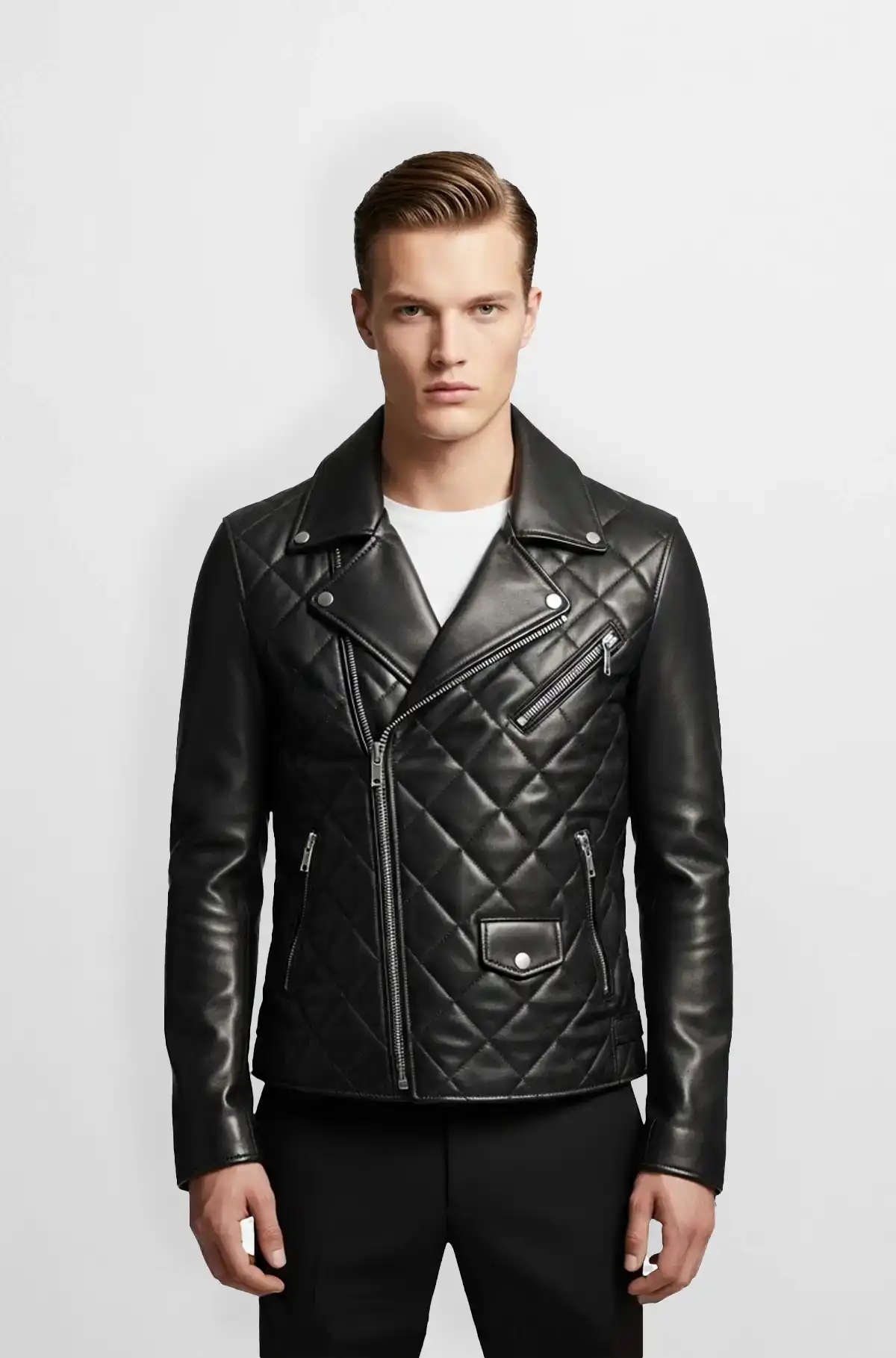 Shadow Rider Quilted Moto Leather Jacket Shadow Rider Quilted Moto Leather Jacket