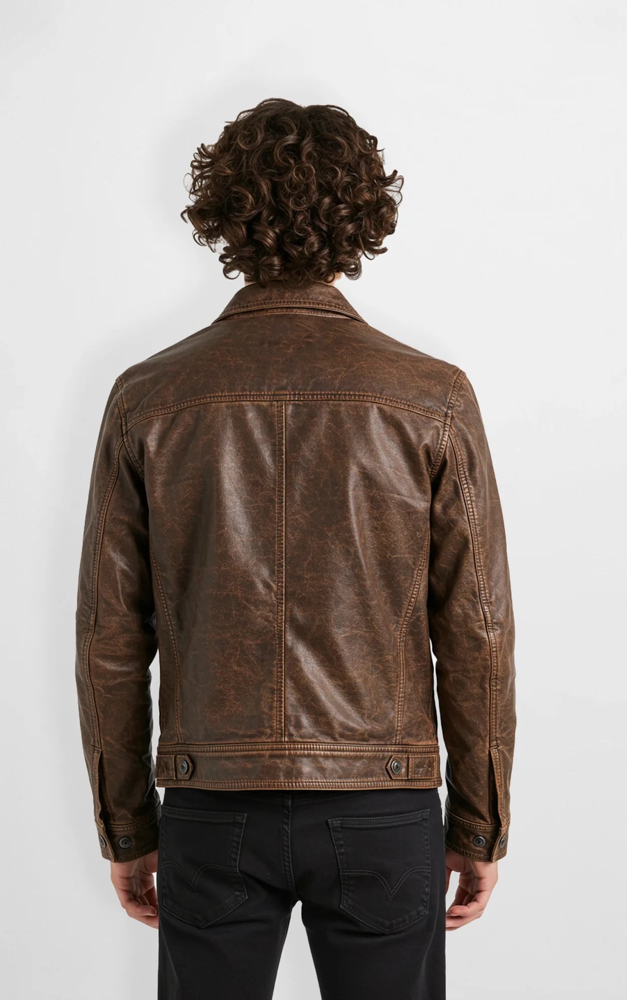 Vintage Brown Leather Jacket for Men Vintage Brown Leather Jacket for Men