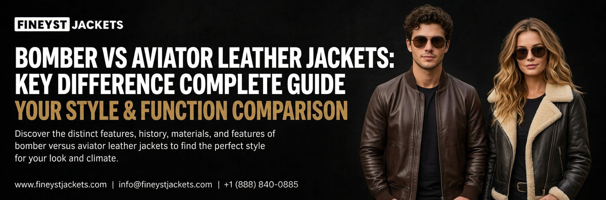 Bomber vs Aviator Jackets: Key Difference Complete Guide