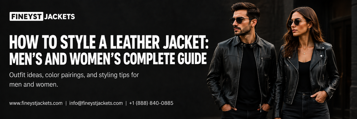 How to Style a Leather Jacket: Men's and Women's Complete Guide