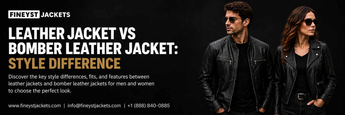 Leather Jacket vs Bomber Leather Jacket: Style Difference