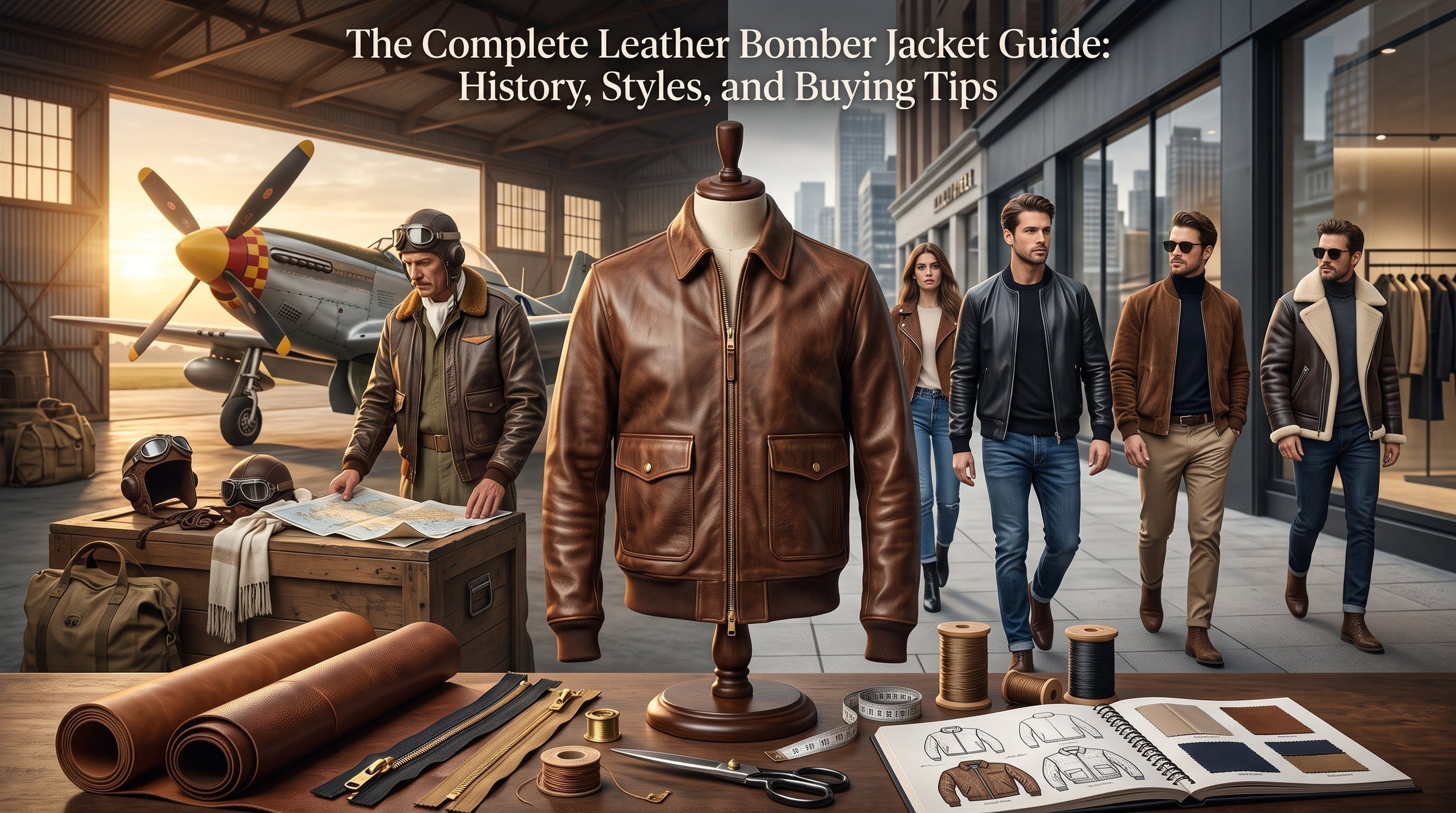 The Complete Leather Bomber Jacket Guide: History, Styles, and Buying Tips