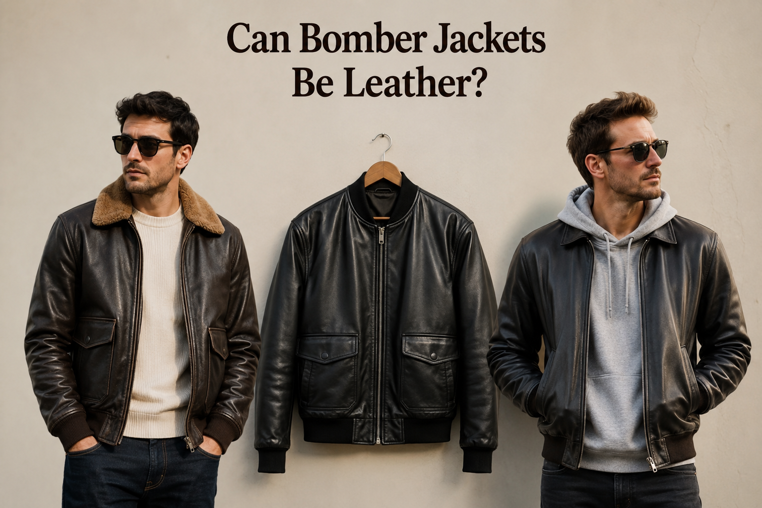 Can Bomber Jackets Be Leather?