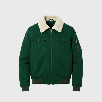 Mens Green Aviator Jackets