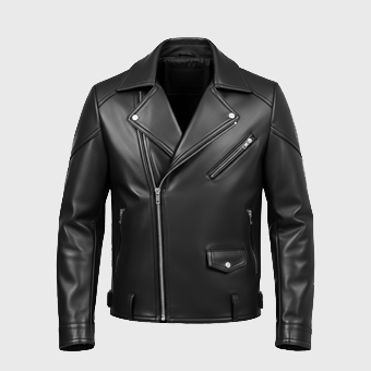 Mens Black Biker Leather Jackets
