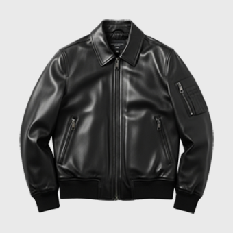 Mens Black Bomber Jackets