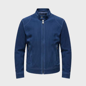 Mens Blue Suede Jackets