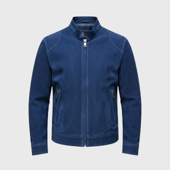 Mens Blue Suede Jackets