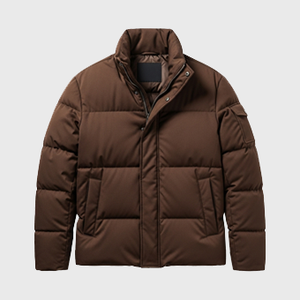 Mens Brown Puffer Jackets