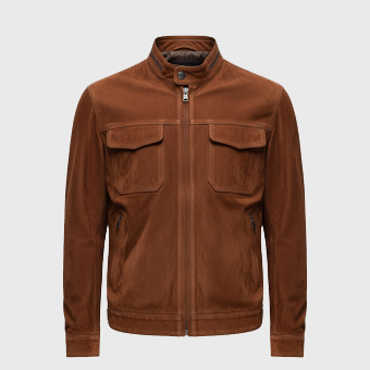 Mens Brown Suede Jackets