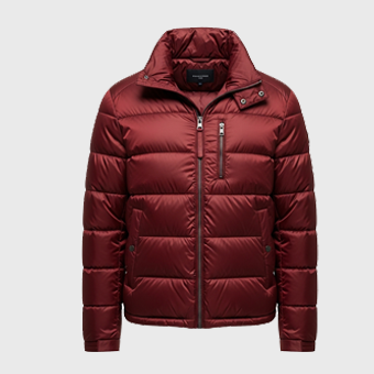 Mens Red Puffer Jackets